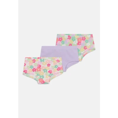 Obrázek Lindex Hipster 3 PACK Multi Flower Kalhotky pro děti, Velikost: 110/116, Light dusty white