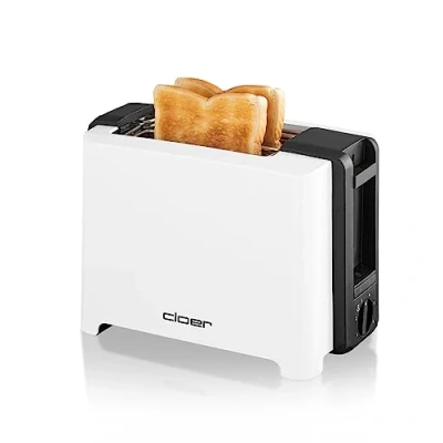 Obrázek Cloer Toustovač 3531 Full Size pro 2 XXL toustovací kotouče, 750 900 W, funkce toast cback, nástavec na housky, rozmrazovací funkce, doplňovací zařízení, bílý