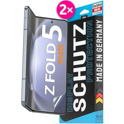 Obrázek 2x se® 3D ochranná fólie antireflexní pro Samsung Galaxy z Fold 5 vnitřní displej, proti prachu, 100% otisky prstů a FaceID, jednoduchá instalace bez bublin, odolná poškrábání, Německa