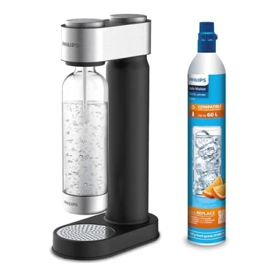 Obrázek Philips Water ADD4902BK/10 GoZero Wassersprudler, plastik, 1 Liter, Schwarz