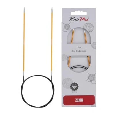 Obrázek KnitPro K47092 kruhová pletací jehla, kov, žlutá, 60 cm / 2,25 mm