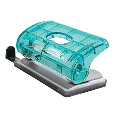Obrázek Rapid Esselte Mini Locher mit 2 fach Lochung, 10 Blatt Kapazität, Kompakt, Für Zuhause/Büro/Schule, Zur Schreibtischorganisation, Colour&#039;Breeze Serie, Blau, 5001332