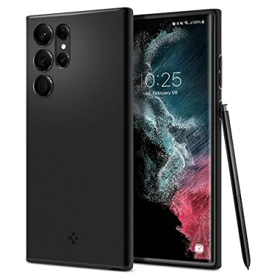 Obrázek Spigen Thin Fit pouzdro kompatibilní se Samsung Galaxy S22 Ultra černé