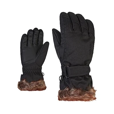 Obrázek Ziener Dívčí LIM lyžařské rukavice/zimní sporty teplé, prodyšné, black stru, 6,5