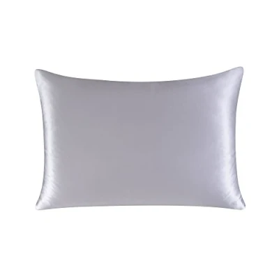 Obrázek townssilk povlak na polštář z čistého morušového hedvábí, 100% 19 mm, pro vlasy a pokožku, velikost 50 x 60 cm, se zakrytým zipem, počet vláken 600, stříbro