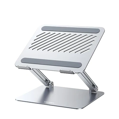 Obrázek UGREEN Laptop Ständer Höhenverstellbarer Faltbarer Belüfteter Notebook Stand Kompatibel mit Allen Laptops 10 17,3&quot;, MacBook, Dell, Lenovo,Alienware (Silber)