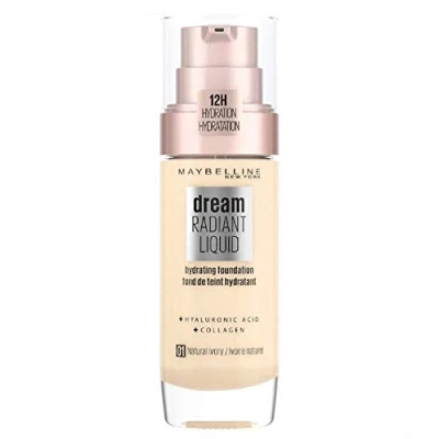 Obrázek Maybelline New York Make up, Dream Radiant Liquid tekutý podklad, č. 01 Natural Ivory, 30 ml