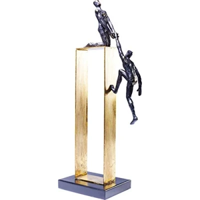 Obrázek Kare Design Deko Objekt Elements Come Together, Schwarz/Gold, Figur, Menschen Motiv, kunstvolle Skulptur, 51x22x12 cm (H/B/T)