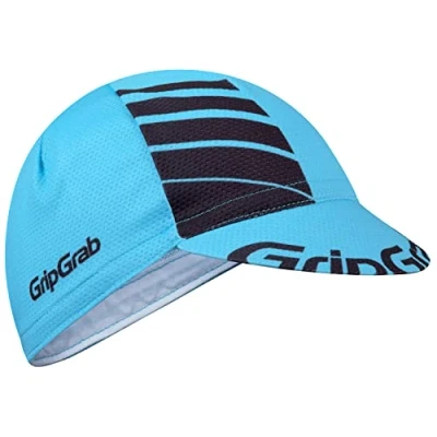 Obrázek GripGrab Lehká letní Cycling Cap UV ochrana jízdní kolo spodní helma čepice retro cyklistický sport Mesh proti mouchám na kolo, Modrá/černá