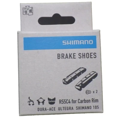 Obrázek SHIMANO Disabled Nepoužívat R55C4 brake shoe inserts and fixing bolts, for carbon rim, pair