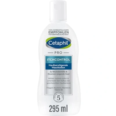 Obrázek CETAPHIL pro ItchControl uklidňující mycí krém na pokožku, 295 ml, pokožku se sklonem k atopické dermatitidě a ekzémům, čistí jemně pěnivý, poskytuje intenzivní hydrataci, také citlivou