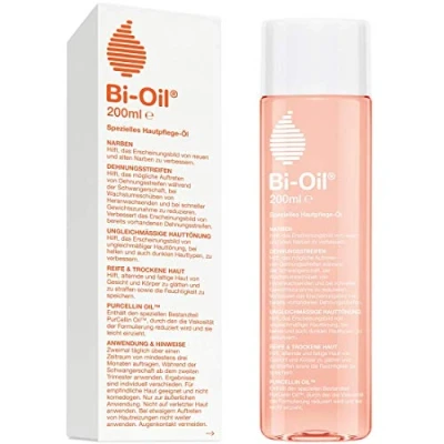 Obrázek Bi Oil® s vitaminem A, speciální olej pro péči o pleť Pomáhá při strie a jizvách suché pokožce nerovnoměrném tónování pleti 200 ml