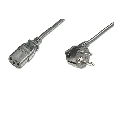 Obrázek DIGITUS Síťový připojovací kabel 0. 75 m CEE 7/7 (Typ F) 90 na C13 zástrčka / zdířka H05VV F3G mm²