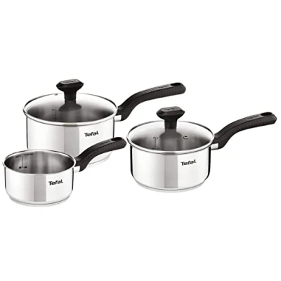 Obrázek Tefal 3 Piece Comfort Max Stainless Steel Cookware Pan Set