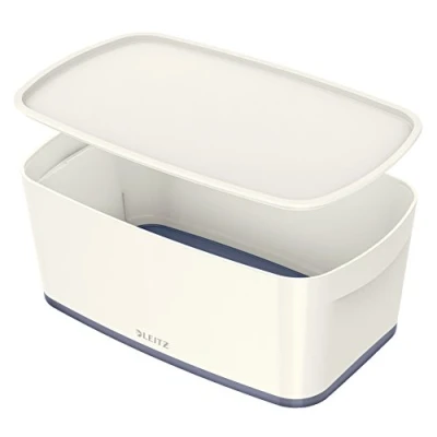 Obrázek Leitz MyBox, úložný box s víkem, malý, neprůhledný, bílý, plast, 52294001