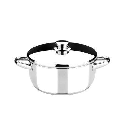 Obrázek MONIX Optima 20 cm Kochtopf mit Deckel aus Edelstahl 18/10
