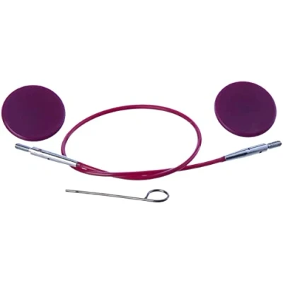 Obrázek Knitpro KP10500 Vyměnitelný kabel, dřevo, vícebarevné, 20 cm (pouze pro krátké jehly)