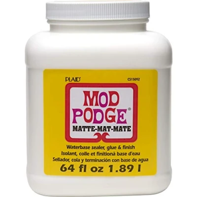 Obrázek Mod Podge Matný 64 oz, syntetický materiál, bílý, 12,7 x 16,5 cm