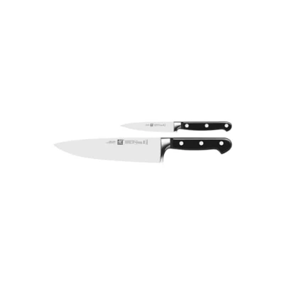 Obrázek Zwilling 35645 000 Professional S, sada nožů, 2dílná, speciální nerezová ocel, Zwilling, tavení, nýtované, plné plastové misky, 420 x 95 mm, černá