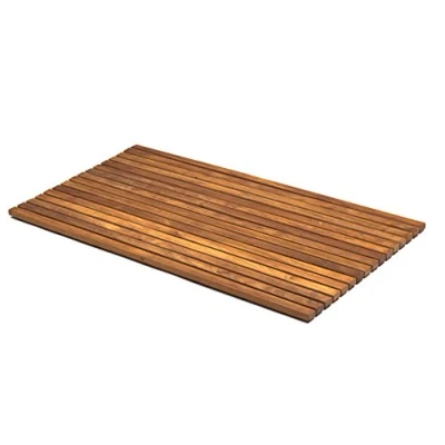 Obrázek asinox TEK4H7100 Duschmatte aus Teakholz, rollbar, 56 x 86 cm