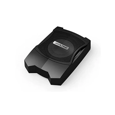 Obrázek Alpine PWE V80 Pre Loaded Subwoofer 160 W, basový reproduktor, aktivní subwoofer, 50100 Hz, s krytem, černý