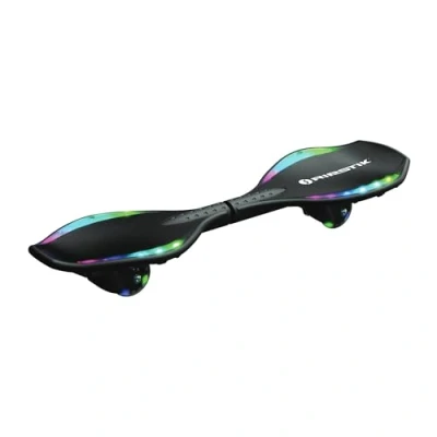 Obrázek Razor Ripster Lightshow Waveboard Rollbrett für Kinder ab 8 Jahren mit 360 Lenkung, bewegungsaktiviertem Lichtdeck, 5 Lichtmodi, Anti Rutsch, kompaktes &amp; leichtes 2 Rad Board Schwarz