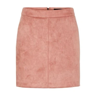 Obrázek VERO MODA Dámská tužková sukně VMDONNADINA FAUXSUEDE Short Skirt NOOS, Růžová (Old Rose Old Rose)