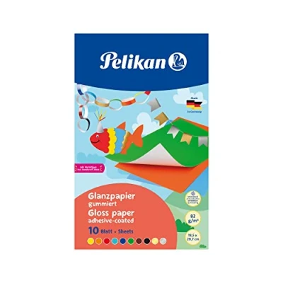 Obrázek Pelikan 137935 lesklý papír pogumovaný, 10 listů