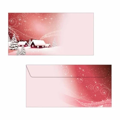 Obrázek SIGEL DU033 dopisní obálky Vánoce &quot;Silent Night&quot; DIN dlouhé (110 x 220 mm) 50 kusů