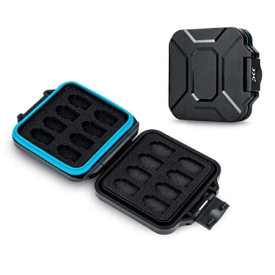 Obrázek JJC Speicherkarten Hülle Schlanker Halter für 16 Micro SD SDXC SDHC TF Karten, Wasserbeständiger Stoßfest Tragbare MSD Card Aufbewahrungsbox Organizer
