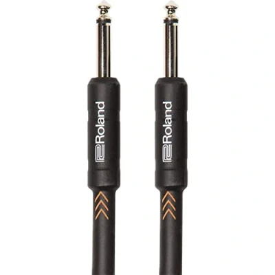 Obrázek Roland Black série 7,5m přístrojový kabel, rovný/rovný 6,3 mm jack RIC B25