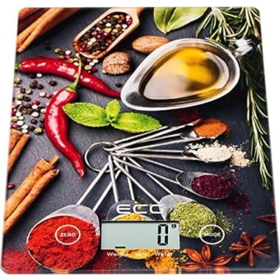 Obrázek ECG KV 117 Chilli kuchyňská váha, sklo/plast, černá