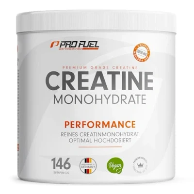 Obrázek kreatin monohydrát prášek 500 g v mikronizované kvalitě optimální vysoká dávka čistý bez přísad, 100% veganský pro 146 aplikací