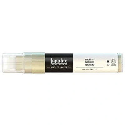 Obrázek Liquitex 4610436 Profesionální malířské akrylové barvy, zvýrazňovač, umělecké pigmenty na kreslení, malování papír, plátno, textilie, široký hrot, tloušťka linky 815 mm pergamen