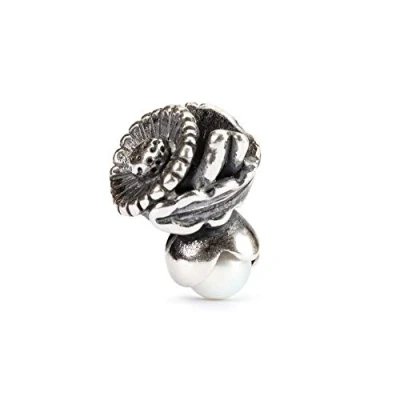 Obrázek Trollbeads Dámský korálek 925 sterlingové stříbro bílý TAGBE 00030, stříbro, žádný drahokam