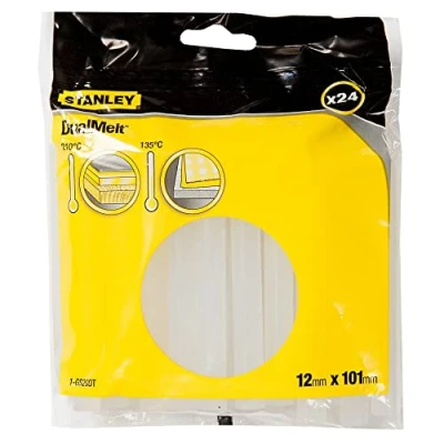Obrázek Stanley tavné tyčinky (DualMelt, 7 mm x 100 mm, lepicí patrony pro GR15, 24 kusů) 1 GS10DT
