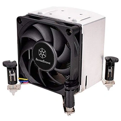 Obrázek SilverStone SST AR10 115XP argon CPU chladič se 3 tepelnými trubicemi, technologií Direct Contact Heatpipe a 70mm PWM ventilátorem pro patice Intel