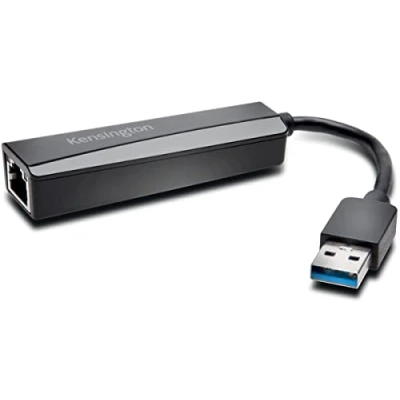 Obrázek Kensington Ethernet připojovací adaptér, USB 3.0 na 10/100/1000 Gigabit Adapter, K33981WW