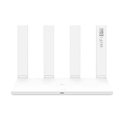 Obrázek HUAWEI WLAN AX3, Wi Fi 6 AX3000 gigabitový dvoupásmový bezdrátový router, 4 WAN/LAN, automaticky adaptivní GE Port, zabezpečení HomeSec™, ideální pro hraní na Xbox/PS5/Steam a 8K, bílý, 【exkluzivně v