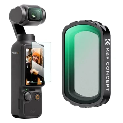Obrázek K&amp;F Concept OSMO Pocket 3 černý Mist 1/4 filtr magnetický kompatibilní s DJI (hliníkový rám)
