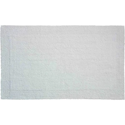 Obrázek Grund organický a oboustranně použitelný koupelnový koberec 100% bio bavlna, ultra soft, certifikát Öko Tex, 5 let záruka, LUXOR, koupelnová rohož 70 x 120 cm, bílá, bílá