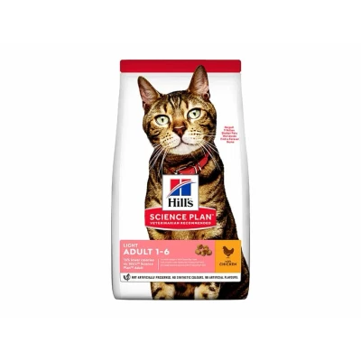 Obrázek HILLS Feline Adult Light Chicken 10kg