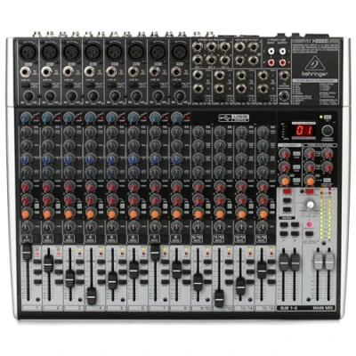 Obrázek Behringer X2222USB Premium 22 vstup 2/2 Bus mixér s XENYX Mic Preamps a kompresory, British EQs, 24bitový multi FX procesor USB/audio rozhraní, kompatibilní PC Mac