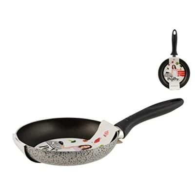 Obrázek Home Salt Peper Bratpfanne mit Antihaftbeschichtung, 18 cm, Aluminium, Grau/Schwarz, cm