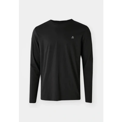Obrázek Marc O&#039;Polo CREW NECK ,ICON Chest Print Top s dlouhým rukávem, Muži, Velikost: Small, Black