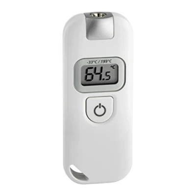 Obrázek TFA Dostmann Slim Flash infračervený teploměr, bezkontaktní měření, ideální pro domácnost/řemeslo/hobby, snadno ovladatelný, D 36 x Š 12 V 91 mm, bílý