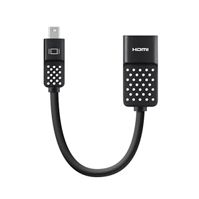 Obrázek Belkin Mini DisplayPort / HDMI adaptér (vhodný Pro 4K rozlišení, Macbook Air, a jiné přístroje DisplayPort) černý