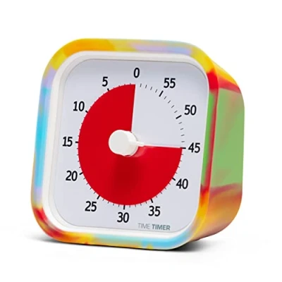 Obrázek TIME Timer MOD Tie Dye Spezial Edition Visueller für Kinderlernen, Bürouhr Lehrer, Heimstudio, Meetings, mit leisem Betrieb