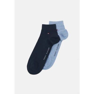 Obrázek Tommy Hilfiger MEN Quarter 2 PACK Ponožky, Muži, Velikost: 39 42, Light blue melange