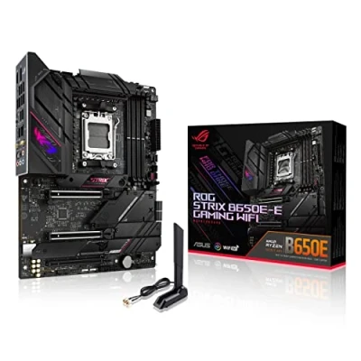 Obrázek ASUS ROG STRIX B650E E GAMING WiFi základní deska patice AMD AM5 (Ryzen 7000, ATX, DDR5 paměť, 16+2 Power Stages, USB 3.2 Gen 2x2 typ C, PCIe 5.0, Q Release, 6E, Aura Sync)